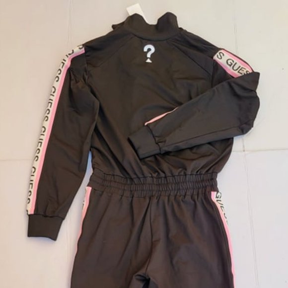 GUESS Sideband Logo Drawstring Waist Jumpsuit sz S - Picture 16 of 16